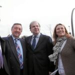 El presidente Juan Vicente Herrera, junto a varios de los más de 500 alcaldes beneficiados del Plan y el presidente de la FRMP, Miguel Ángel García