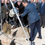 Artur Mas puso la primera piedra de la futura planta termosolar en Les Borges Blanques (Lleida)