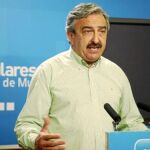 El portavoz de Infraestructuras del Partido Popular, Andrés Ayala, en una imagen reciente en la sede de Murcia