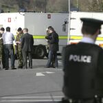 La Policía acordonó la zona donde se produjo el atentado en Omagh