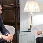La consellera de Turismo, Lola Johnson, junto al presidente de la Generalitat, Alberto Fabra, tras la reunión
