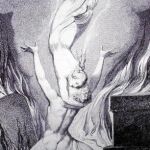 Grabado de William Blake del siglo XIX sobre el «Purgatorio» de Dante. La Biblia habla de almas que se salvan «pero no sin pasar por el fuego».
