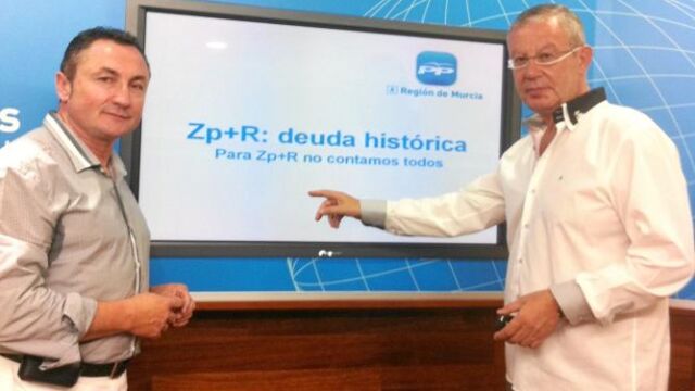 José Soria y José Antonio Ruiz Vivo, ayer durante la rueda de prensa
