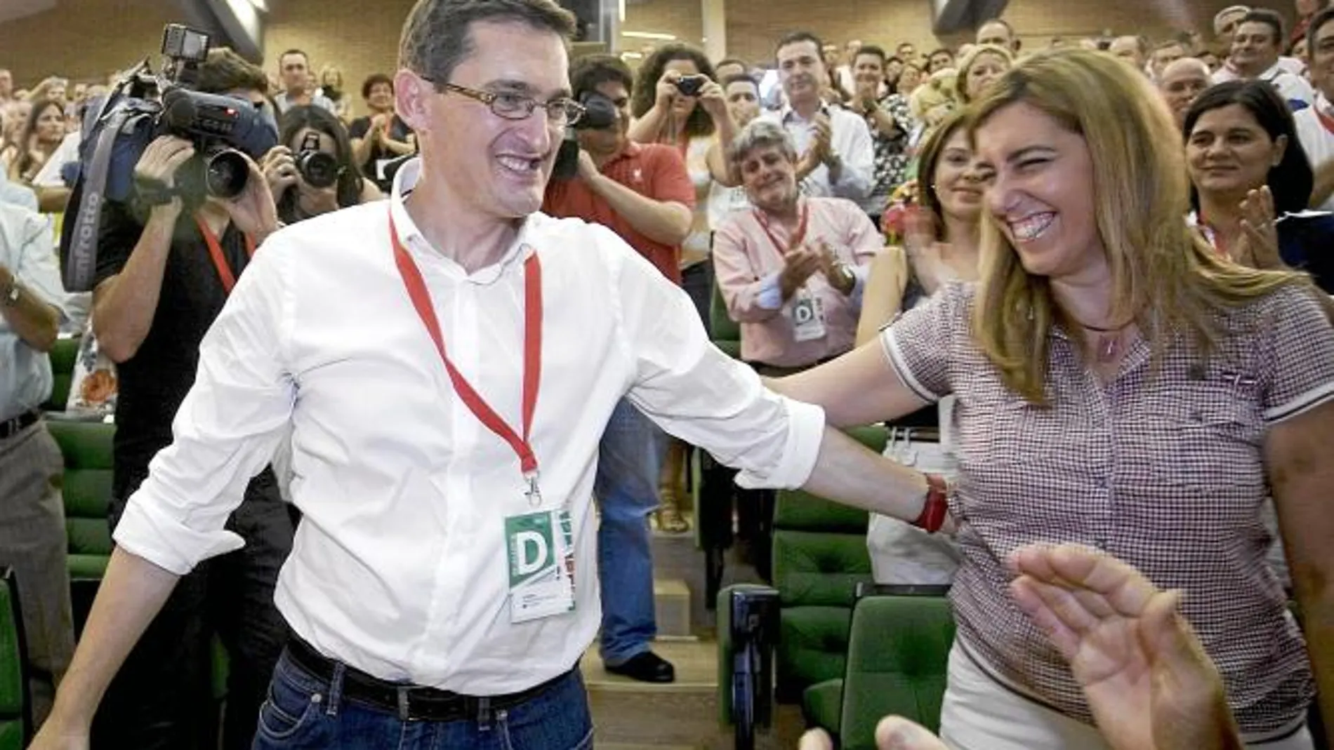 El nuevo secretario general del PSOE de Almería, José Luis Sánchez Teruel, ayer