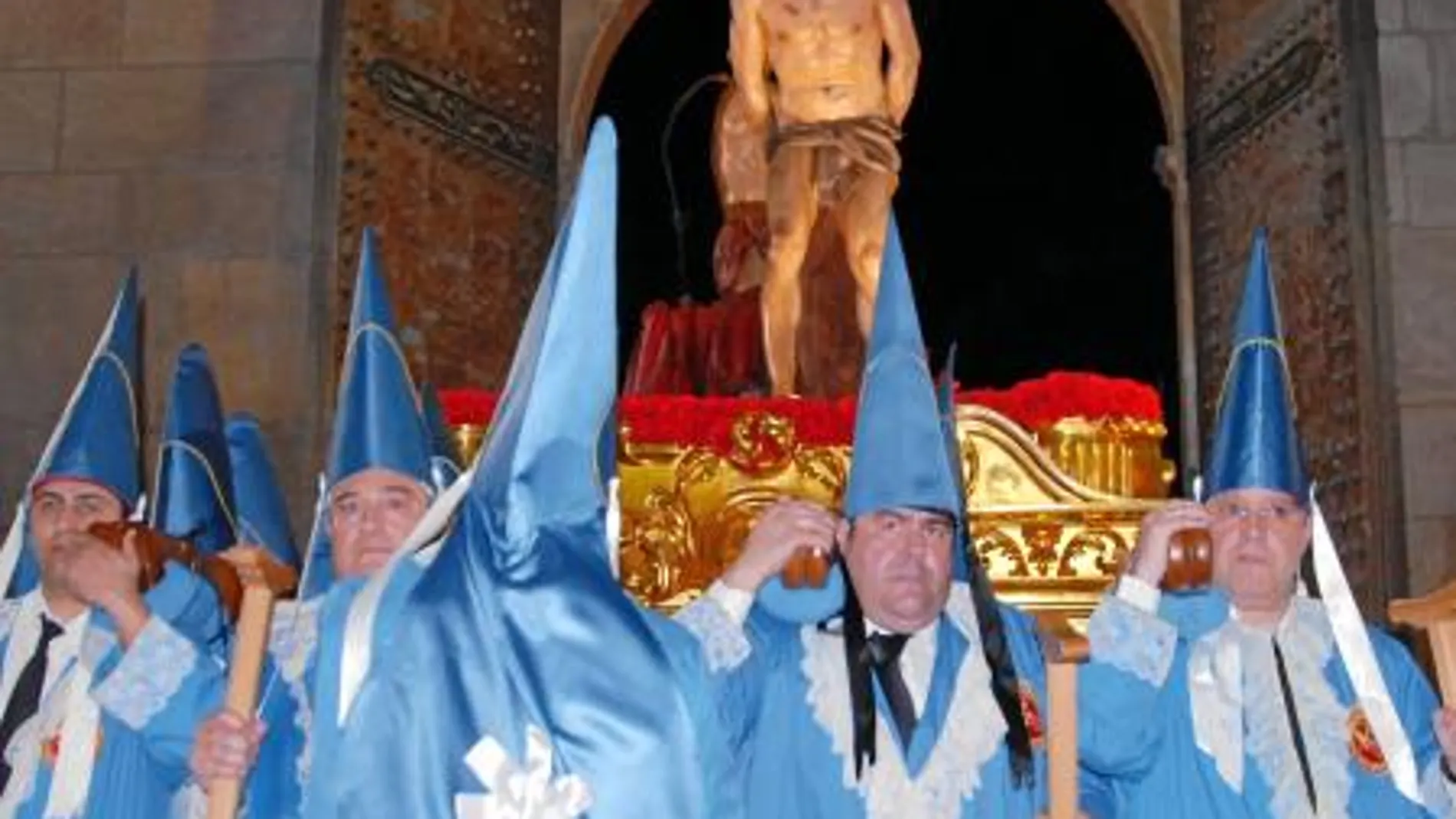 Imagen de archivo de la Sagrada Flagelación a su salida de la Iglesia de San Nicolás