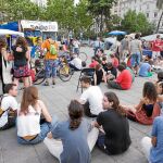Apenas un centenar de «indignados» asistieron ayer a la Asamblea