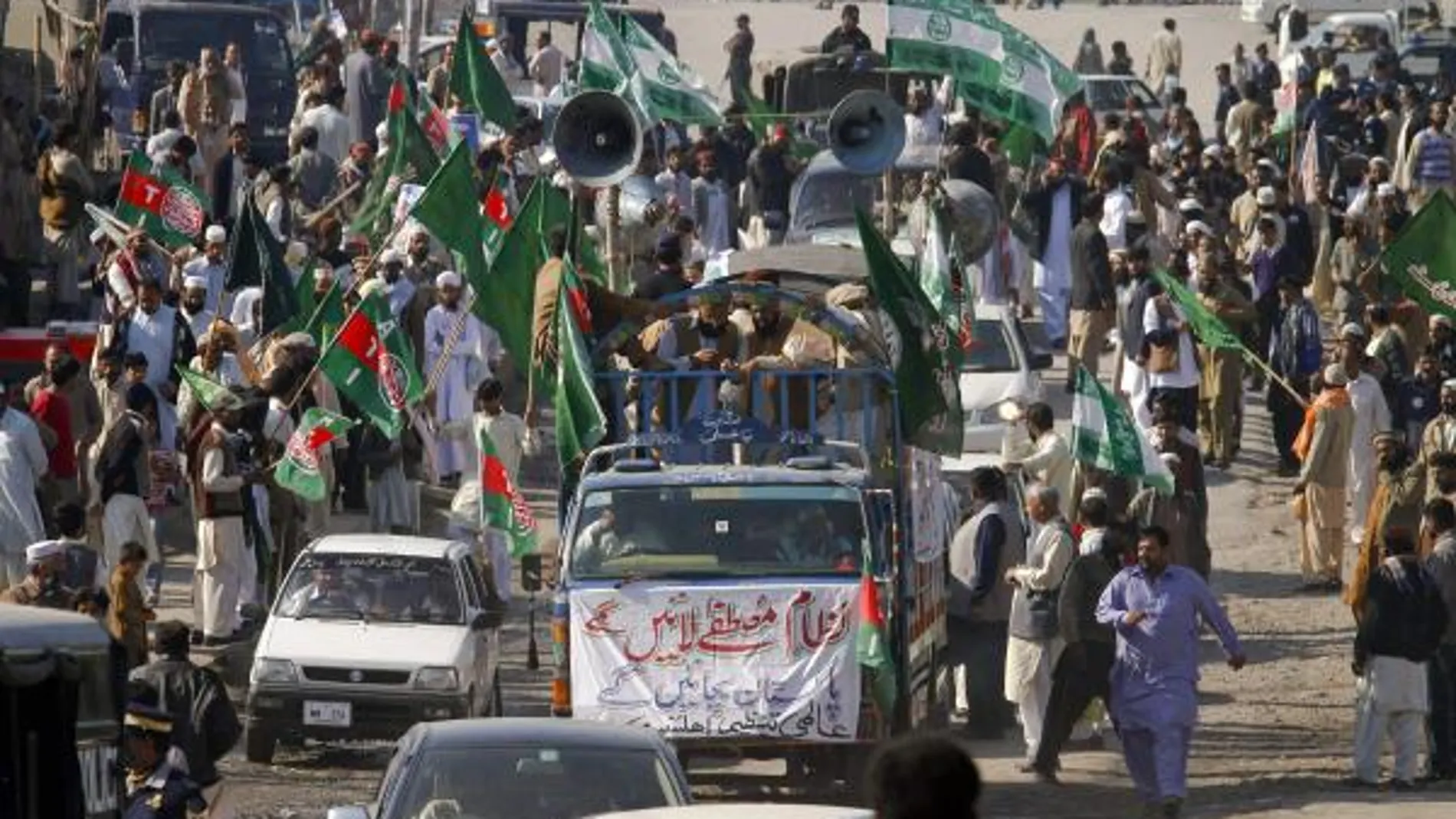 Marcha islamista en Pakistán contra la derogación de la ley antiblasfemia