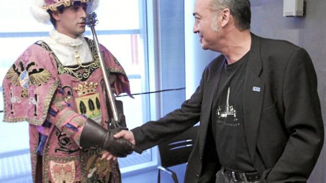 El líder de Bildu y candidato a diputado general, Martín Garitano, ayer, en las Juntas Generales de Guipúzcoa