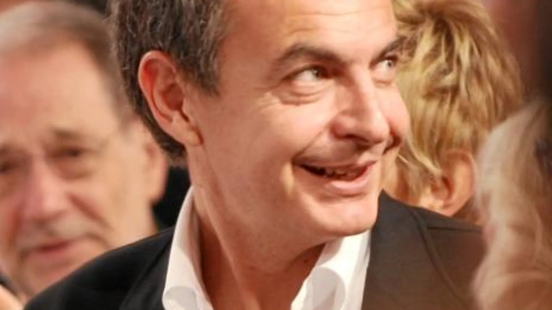 Zapatero, ayer, en un momento de la proclamación de Rubalcaba