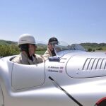 Atkinson, en una foto de archivo, en una concentración de coches antiguos en Siena