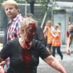 Una de las heridas en los atentados de Oslo
