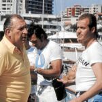 El Rey con su padre, Don Juan, en Palma de Mallorca en 1975 con Franco ya muy enfermo