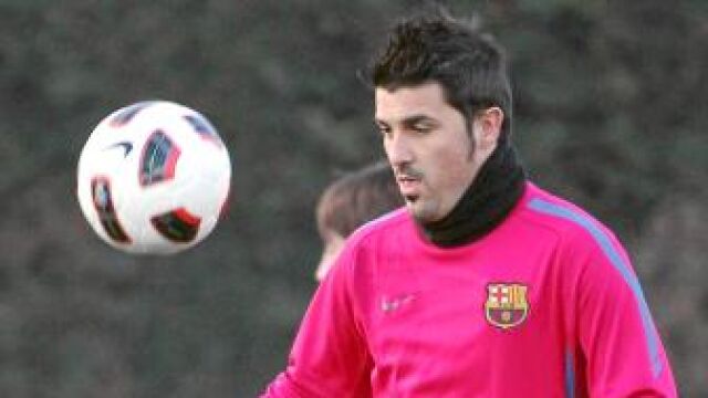 David Villa regresa a El Molinón por sexta vez con una camiseta distinta a la del Sporting, la primera como jugador del Barcelona