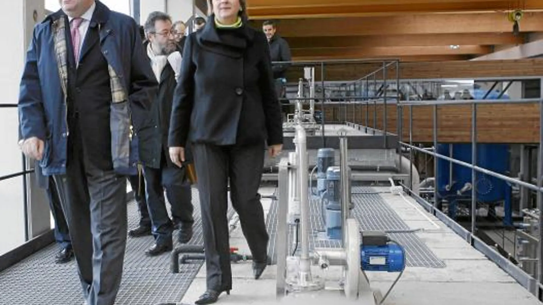 El presidente Herrera, María Jesús Ruiz y De la Casa inauguran el abastecimiento de la Ciudad del Medio Ambiente