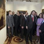 Los Reyes visitaron la exposición junto al presidente ruso y el director del Prado