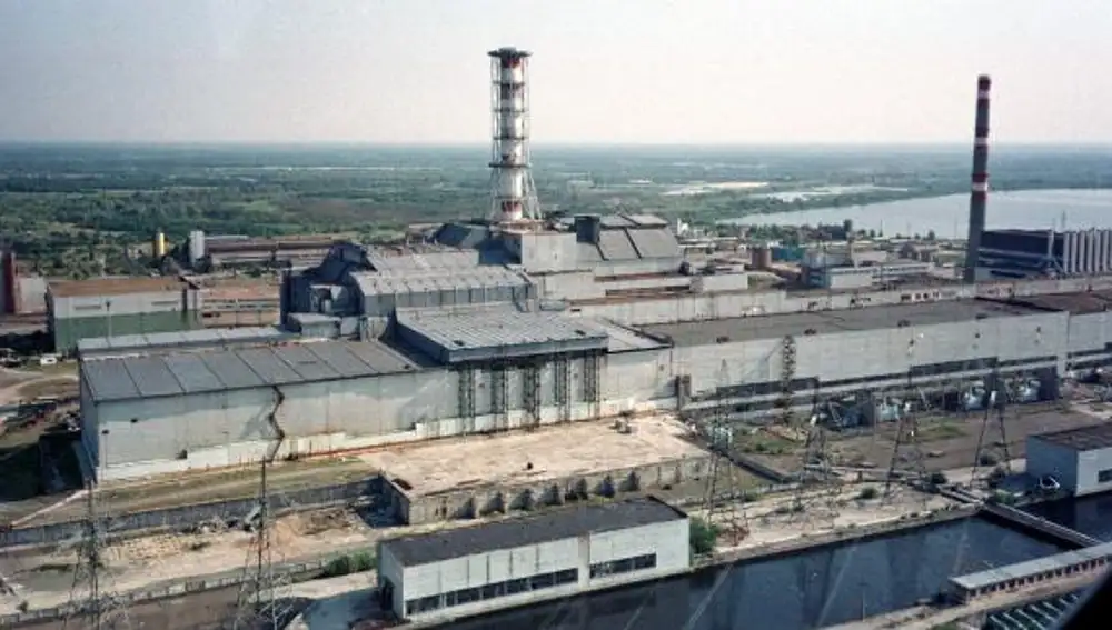 Panorámica de la central de Chernóbil