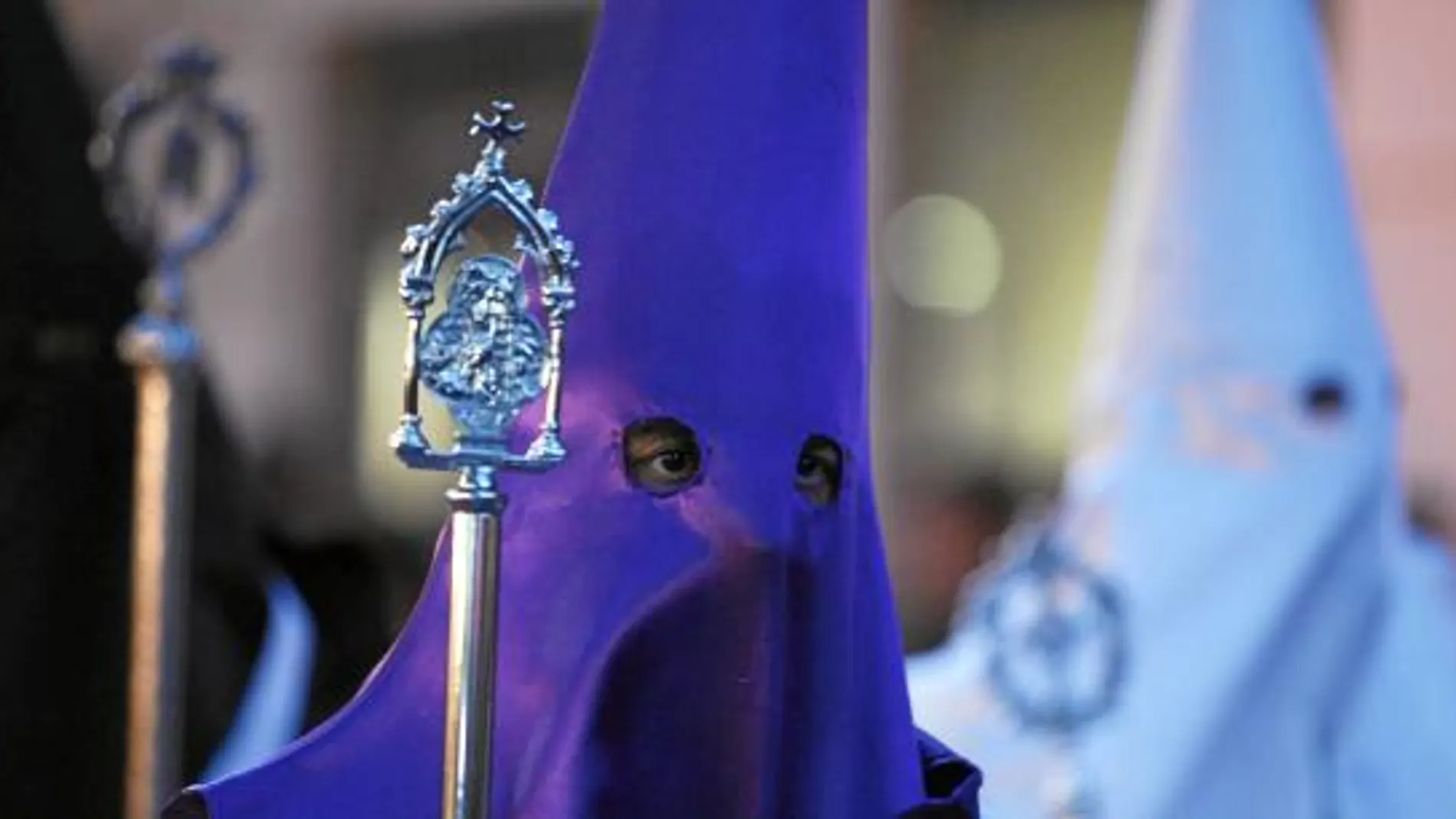 Procesión de Semana Santa, el pasado año, en Valladolid