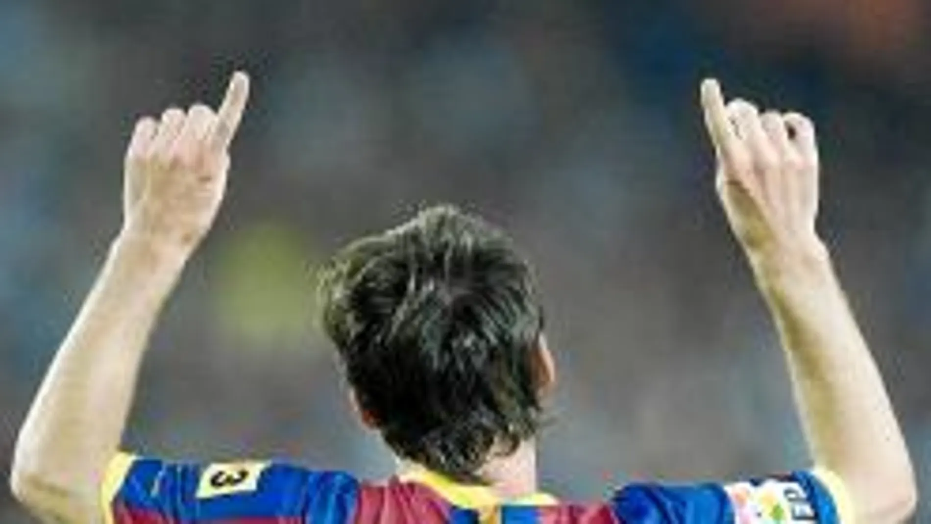 Messi celebra uno de los goles marcados al Sevilla en el partido de vuelta de la Supercopa