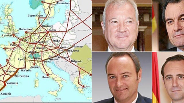 Valcárcel, Mas, Fabra y Bauzá defenderán hoy en Bruselas la importancia del Corredor Mediterráneo, ya que España serviría de enlace entre el norte de África con el resto de Europa