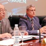 Clemente García, Miguel del Toro y Ramón Luis Valcárcel, durante la celebración de la XXXIII Asamblea General de los empresarios de la Región de Murcia
