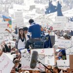 En Casablanca, como en las demás ciudades de Marruecos se manifestaron miles de personas