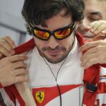 Fernando Alonso, en sus tiempos de piloto de Ferrari