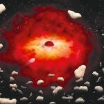 El agujero negro central de la Vía Láctea se atiborra de asteroides