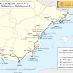 Mapa del trazado definitivo que seguirá el Corredor a su paso por España