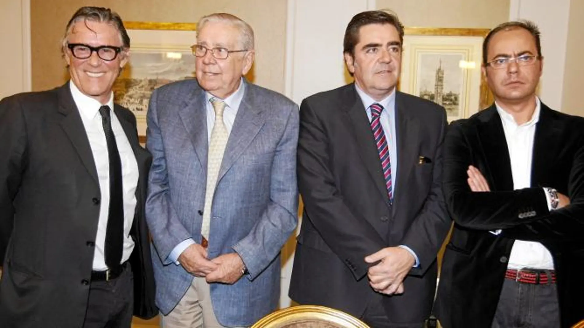 Los empresarios Simón Casas, José Antonio Martínez Uranga, Manuel Martínez Erice y Antonio Matilla