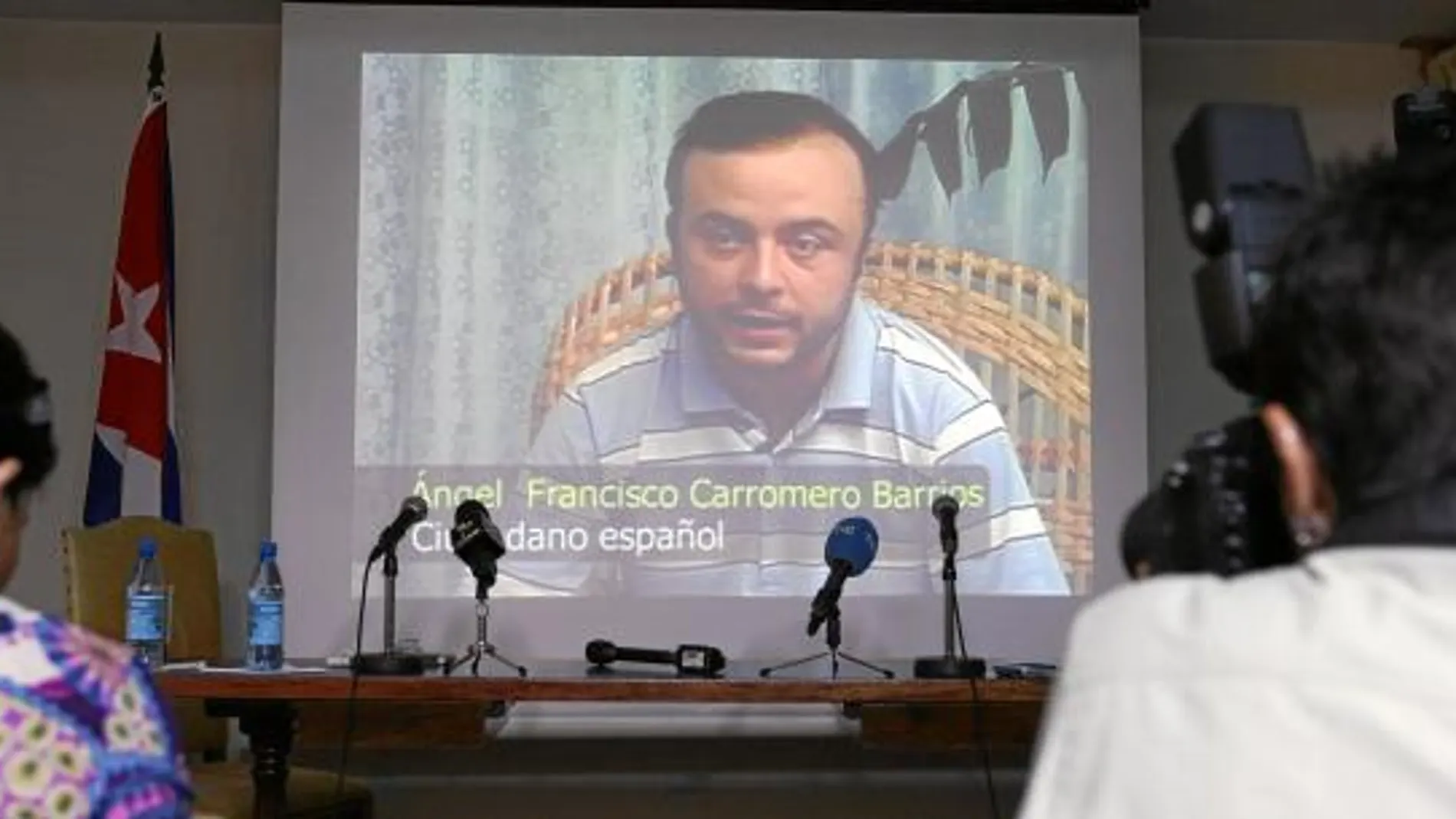 Ángel Carromero durante una declaración público sobre la muerte de Payá en una foto de archivo