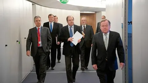 Herrera da la cara por la minería y defiende las ayudas en Bruselas