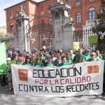 Escaso seguimiento a la protesta educativa