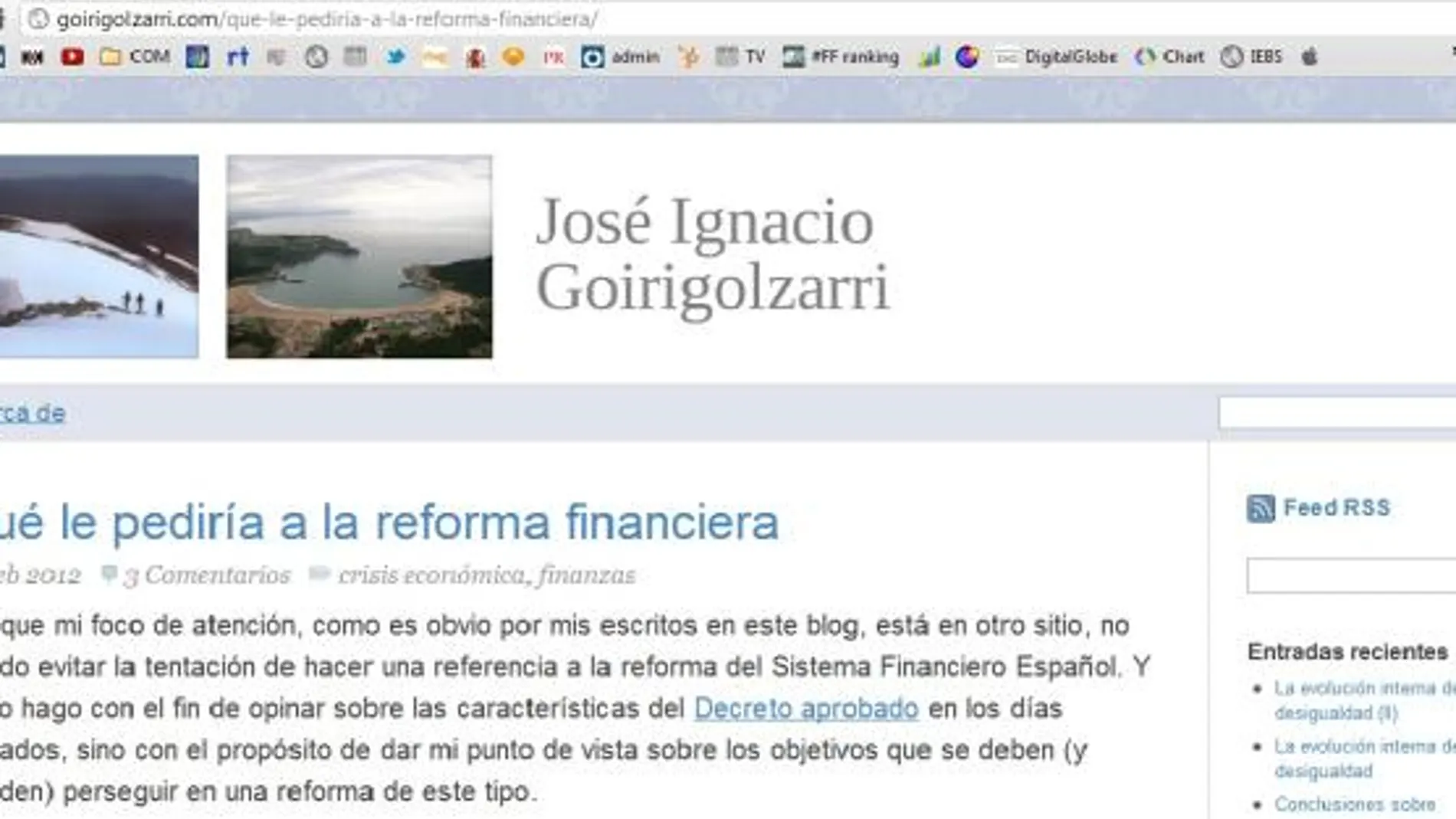Goirigolzarri no creía que la reforma financiera trajese más crédito