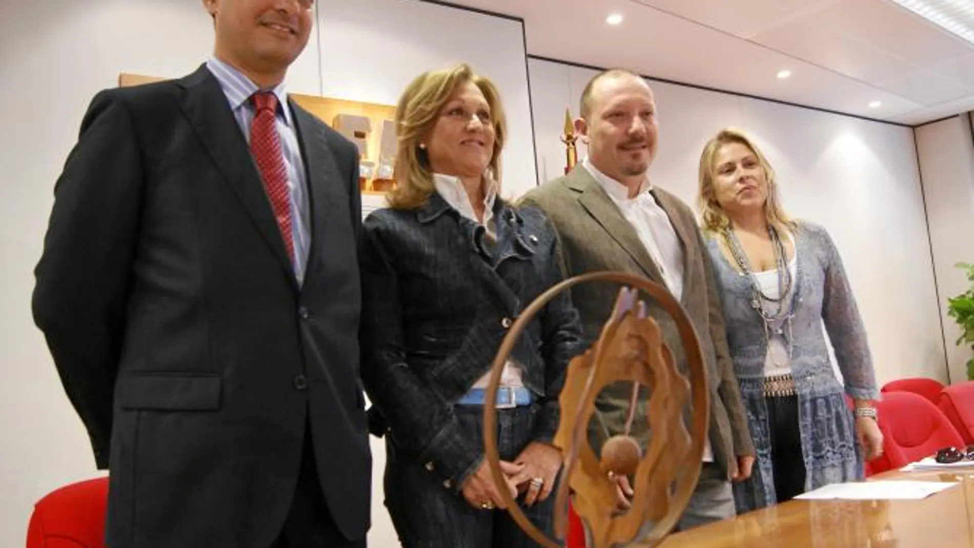 Ignacio Conesa, Soledad Díaz, Fernando Martínez y Mª José Navarro