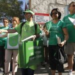 Profesores en una reciente manifestación en Madrid