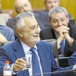 El presidente andaluz, José Antonio Griñán, ayer en el Parlamento