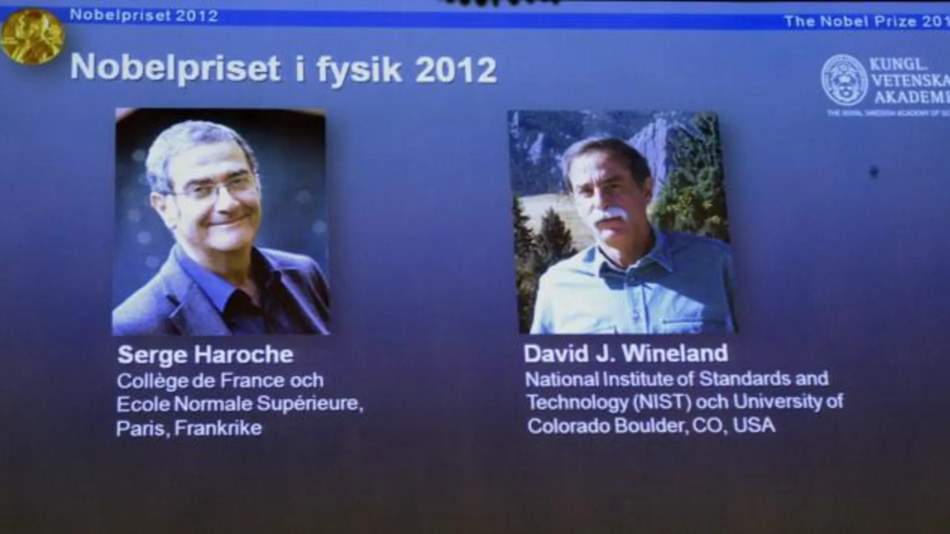Serge Haroche y David J. Wineland ganan el Nobel de Física