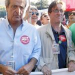 El líder de UGT en Madrid ha liderado la huelga «por una enseñanza pública de todos y para todos»