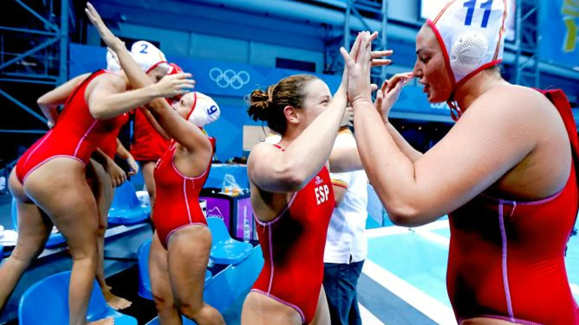 Las jugadoras de la Selección de waterpolo confían en celebrar hoy otra victoria ante Hungría
