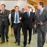 El director del Instituto de Fomento de Murcia, Juan Hernández, (segundo por la derecha) durante la inauguración de las jornadas