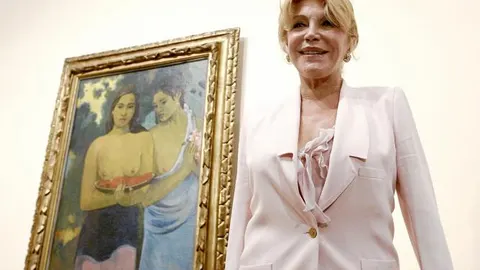 La baronesa acudió a la presentación de la muestra que celebra los 20 años del Museo Thyssen. «Soy como los cuadros, estoy por encima de todo», dijo