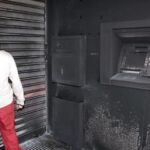 Un cajero atacado con cócteles molotov hace dos años en Pamplona