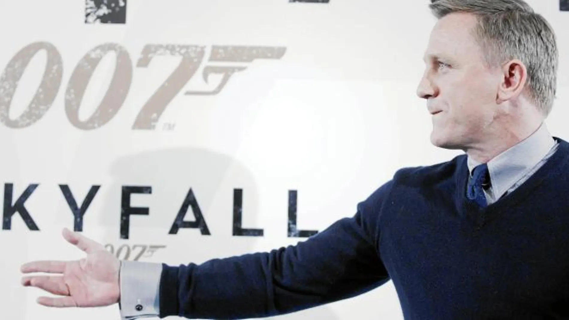 Daniel Craig en la rueda de prensa de la presentación de la película