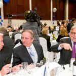 Sánchez Llibre compartió mesa con Anasagasti en la cena de ayer para conmemar el 80º aniversario de Unió.