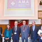 Los magistrados presentes en la conferencia organizada por la Fundación AMA
