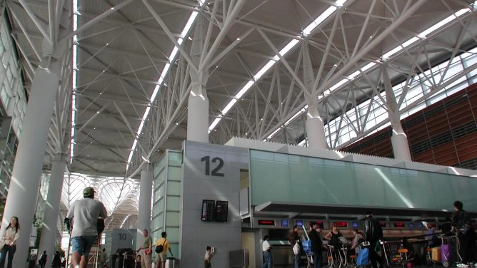 Imagen de los mostradores de facturación del aeropuerto de San Francisco
