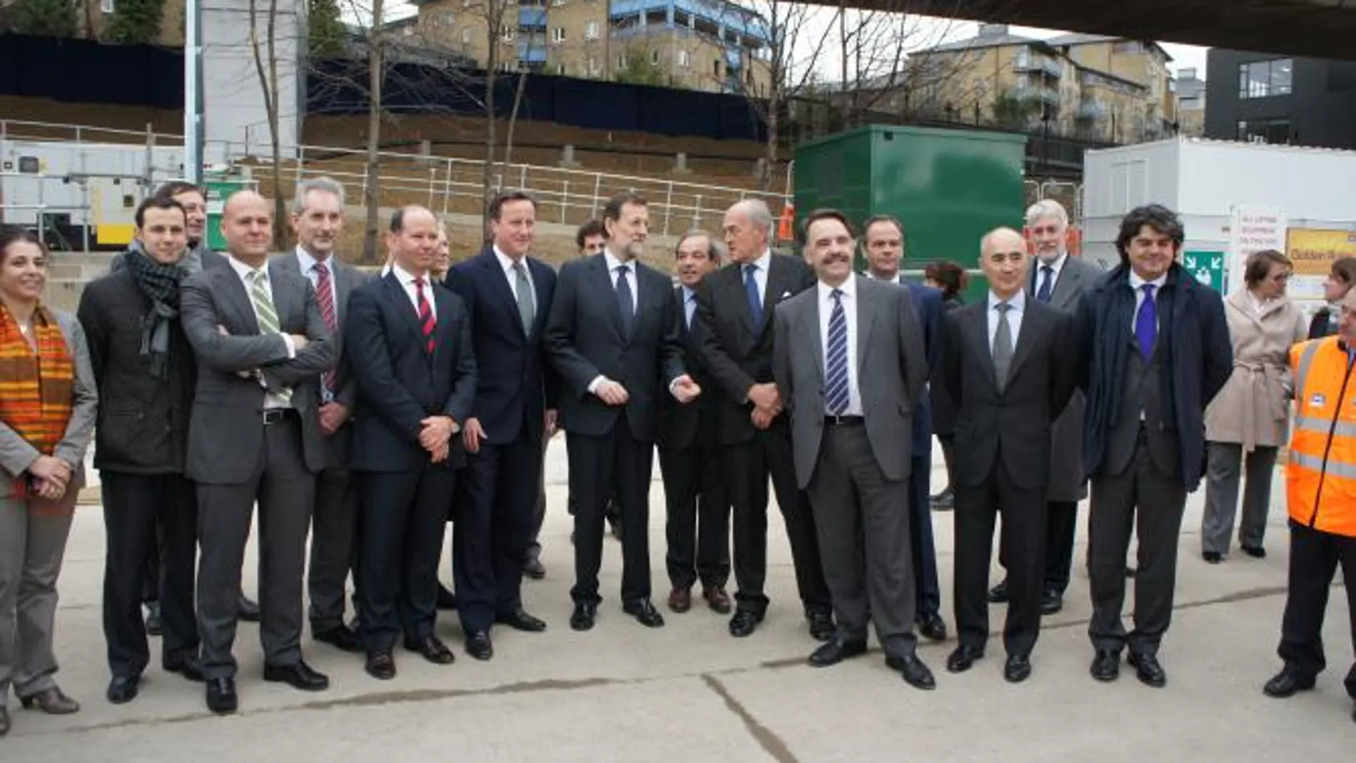Rajoy visita con David Cameron el gran proyecto ferroviario de Londres