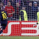 Leo anotó de penalti su gol 200 con la camiseta del Barcelona