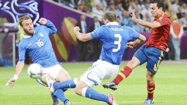 Xavi esperaba a la final