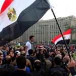 Imagen de la multitudinaria manifestación en la plaza Tahrir de El Cairo, Egipto